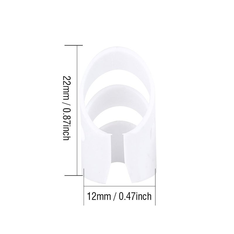 VGEBY 4Pcs Plastic Finger Picks, Guitar Finger Protectors Guitar Thumb Picks Fingertip Protector Set Plastic for Guitar Bass Ukulele Mandolin Delrin Picks Medium Guitar Finger Span - Image 4